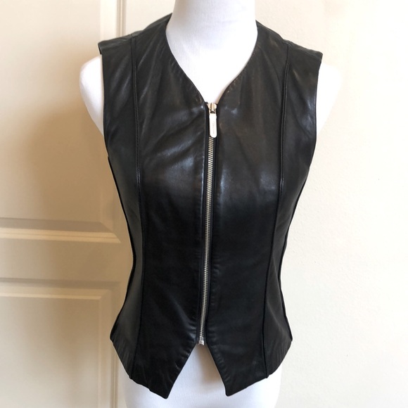 Banana Republic Leather Vest - Picture 1 of 17